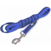 Julius-K9, Guinzaglio Color & Gray con manico, 20 mm x 3 m, blu