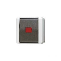 831 W bouton-poussoir contact, 1 BROCHES - Jung