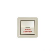 Jung interrupteur d'urgence chauffage as 500, blanc, plaque complète, AS590H