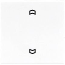 Jung - 1 parte Placca di copertura Interruttore tapparelle, Pulsante/interruttore persiane Bianco LS990PWW 1 pz.