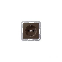 Schuko prise 16 A 250 V avec protection de contact série a moka, 1 PIÈCE, a 1520 KI mo A1520KIMO - Jung