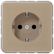 Jung – cd1520gb – Prise de courant complète Schuko en bronze et aluminium – 250V 16A – Mode de pose électricité, Matières, Indice de protection
