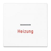 Wippe 1fach mit Lichtleiter, Heizung, Duroplast, Serie ls, alpinweiß LS990HWW - Jung