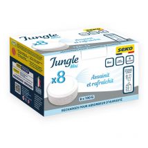 Absorbeur d'humidité Jungle Mini Neutre 8x100g - Recharge efficace - Sodepac