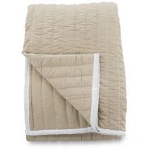 Juni couvre-lit 180x260cm beige, blanc.