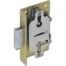 619 Bart-Kastenschloss, Dornmaß 30 mm, Stahl/Rückblech aus Messing - Junie