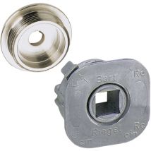 7616 Vierkantnuss ass Schließeinsatz, 7 mm, Zink roh - Junie