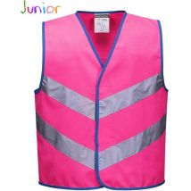 Gilet Ad Alta Visibilita Junior Rosa Rosa l