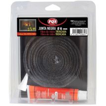 Junta negra fibra vidrio D.6MM PQS