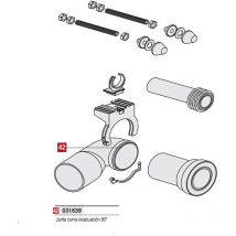 Junta Curva Evacuación 90o Jimten