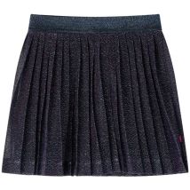 Jupe avec paillettes pour enfants bleu marine 140