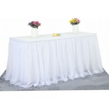 Jupe de table en tulle, nappe jupe bouffante, 18375cm