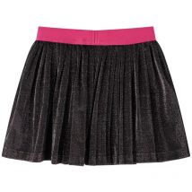 Jupe plissée à paillettes pour enfants bleu marine 92