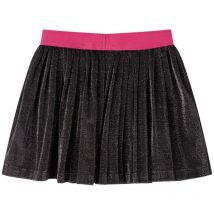 Jupe plissée à paillettes pour enfants bleu marine 116