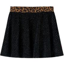 Jupe pour enfants avec ceinture léopard noir 140