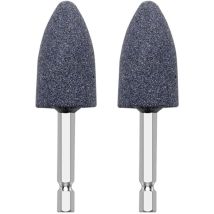 Meule à Manche Hexagonal en Parties Tête de Meulage Électrique Tête de Meulage en Corindon Brun Tête de Meulage Conique