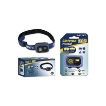 Stirnlampe led 200lm + cob 50lm - Widerstandsfähigkeit ip65 - verstellbares Stirnband - Betrieb mit 3 AAA-Batterien (nicht im Lieferumfang enthalten)