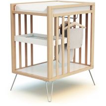 Jurababy - Table à langer 2 étagères only en bois 76 x 56 x 94 cm