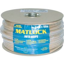 Matlock - No.4 6mm 8PLT Natural Jute Sash Cord 100m Reel