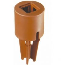 Juwel Garten Baustein Abschluss-Stopfen 2 St terracotta Beeteinfassung Hochbeet