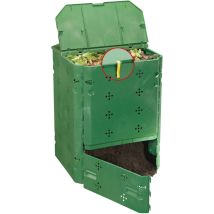 Juwel - Récipient À Compost Composteur Avec Couvercle Bio 600, 77x77x100 Cm, Déchets Organiques