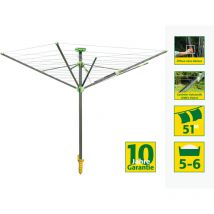 Wäschespinne Novaplus Evolution Lift, Wäscheleine, für 5-6 Wäscheladungen - Juwel