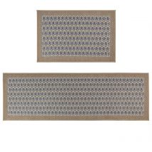 JVL - Allure Doormat and Runner Set, Beige