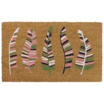 Eco-Friendly Latex Backed Coir Doormat, 45x75cm, Feathers