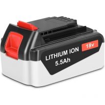 18V 5,5Ah Batterie Lithium Lion BL4018 Compatible avec Black + Decker Tous Les Outils 18V pour BL2018 BL1318 BL1518 STC1820 BL2518 GKC1817 LBX20