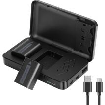 NP-FW50 Batterie de Rechange et A7 ii Chargeur pour Sony Alpha A6000 A6400 A6500 A6300 A6100 A7II ZV-E10 A7 A7RII A7SII A7S A7S2 A7R A7R2 A5100