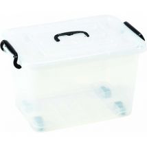 K-box 25L transparent w/wheels
