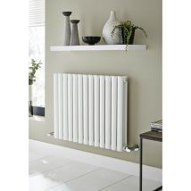 Kartell - Aspen White 600mm x 1450mm Single Panel Designer Horizontal Radiator - ASP60-145SW - White