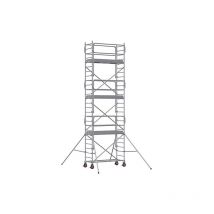 Rollgerüst 6 Gerüstdielen - Max.Arbeitshöhe 13.90m - 7120122
