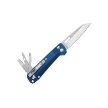 Leatherman - Multiherramienta free K2 Navy, ideal para uso diario y aventura, 8 funciones, hoja de navaja 420HC, apertura con una mano, diseño