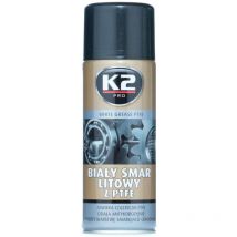K2 - Grasa Blanca con ptfe Lubricante de Alta Duración para Automóviles e Industria 400ML