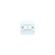 MK - Electric K4872RPWHI 10amp 2-Gang 2-Way sp Plate Switch - White