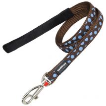 Chadog - Correa para perro red dingo marrón puntos (1,2 x 120 cm)