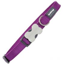 Chadog - Collar para perro red dingo liso morado (1,2 x 20-32 cm)
