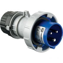 MK - Electric K9024BLU 16amp IP66 2P+ e Plug 250-Volt - Blue