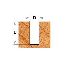 K911-150 fraises à coupe droite hw Z2 S=8 D=15X25.4X56 dr