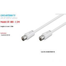 Trade Shop - cavo 1.5 metri antenna tv mask/femmina prolunga Maxtech AT-001-1.5M -
