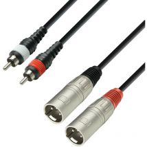 Kabel 2xrca auf 2xxlr Stecker 6m Adam K3 K3tmc0600