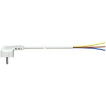 Kabel con schuko plug 1.5m 3x1.5mm 4.8mm 16a 250v t/tl weiß. Solera 7000/1,5
