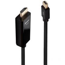Lindy - 36926 adaptador de cable de vídeo 1 m hdmi tipo a (Estándar) Mini DisplayPort Negro