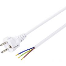 BT-2300326 Strom Anschlusskabel Weiß 1.50 m - Basetech