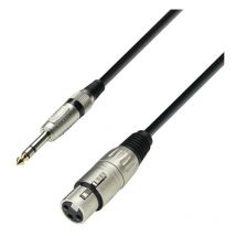 Adam Hall - Kabel XLR-Buchse zu jack 6.3 Stecker st 1m