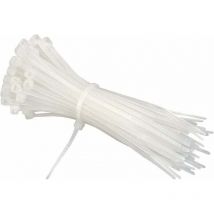 Kabelbinder 200 Mm X 2,5 Mm, Kabelbinder, Rilsan-nylon-kabelbinder, Kabelbinder 200 Mm, Weiß, Packung Mit 600 Stück
