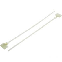 Tru Components - 1592847 TC-MHVC100203 Kabelbinder 101 mm 3.60 mm Transparent mit Beschriftungsfeld, l