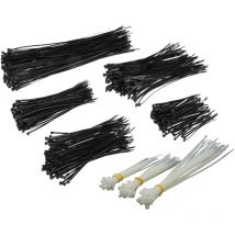 Peveha24 - Kabelbinder Sortiment 575 teilig uv fest 100-300mm wetterfest schwarz weiß