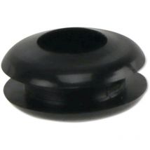Kabeldurchführungstülle pvc weich, schwarz, Plattenstärke 1,7, Loch-Ø 5, geschlossen, 1 Stück - KSS